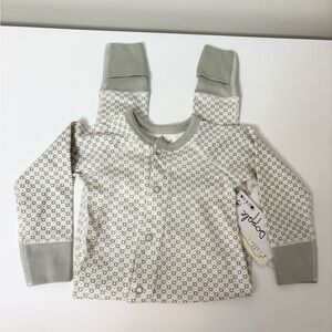 Sapling printed neutral playsuit sleeper long sleeve size 3-6 mo new